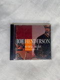 Cd Joe Henderson Só Near Só Far Musings For Miles 1993 (Usado)