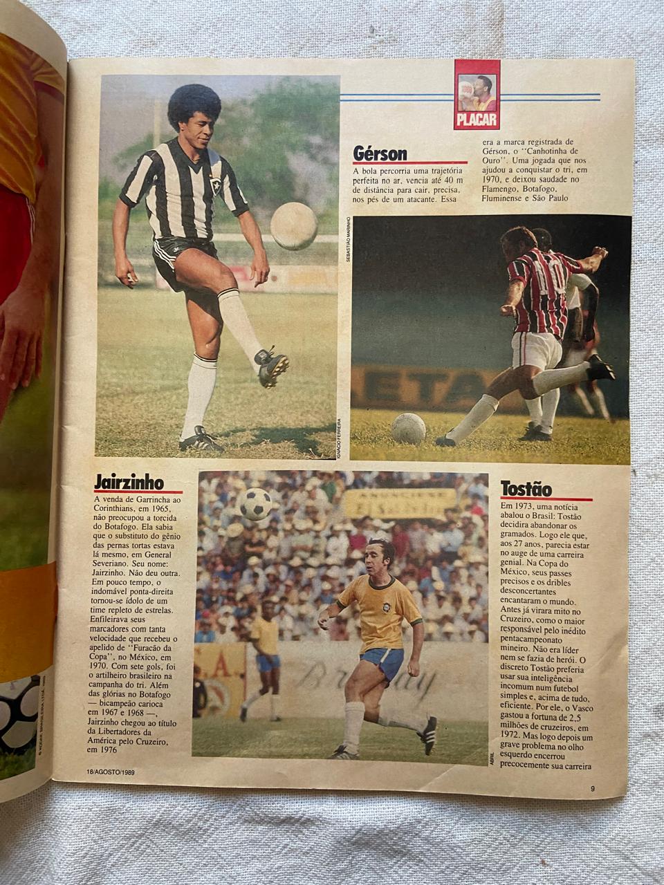 Revista Placar Edição Histórica Agosto De 1989 Número 1000 (Usado)