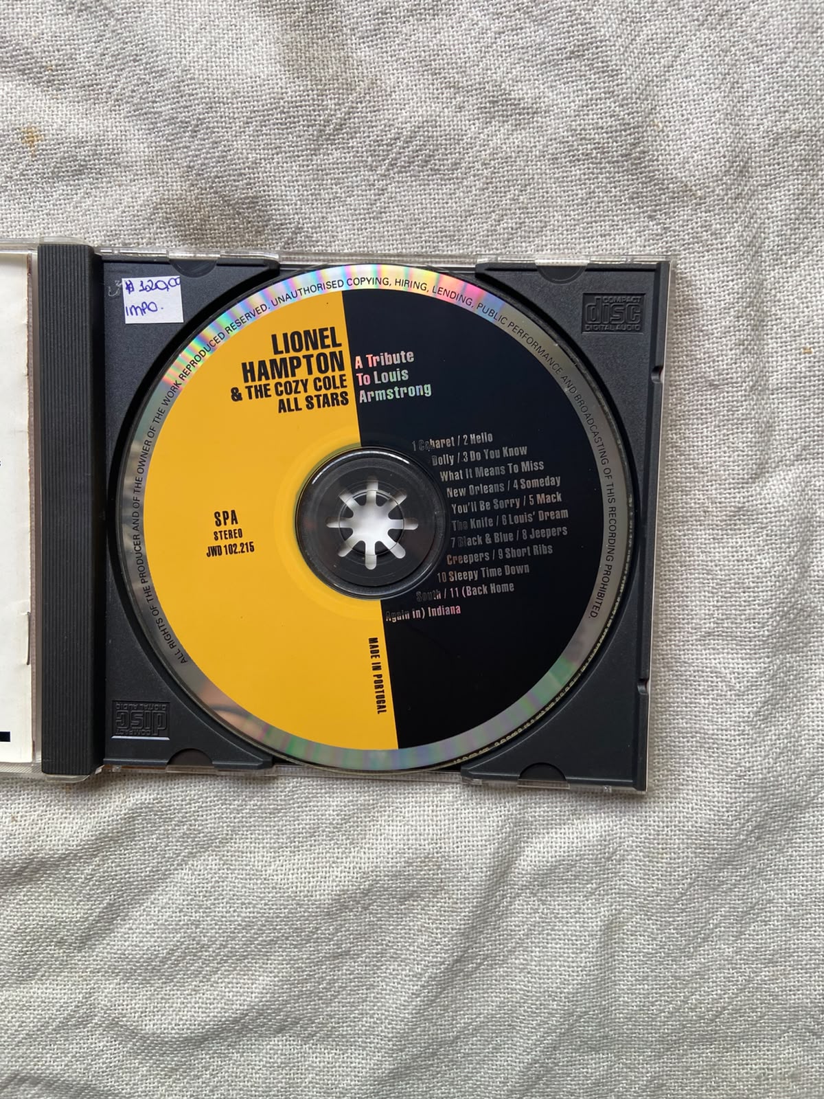 Cd Lionel Hampton E The Cozy Cole All Stars Importado (Usado)