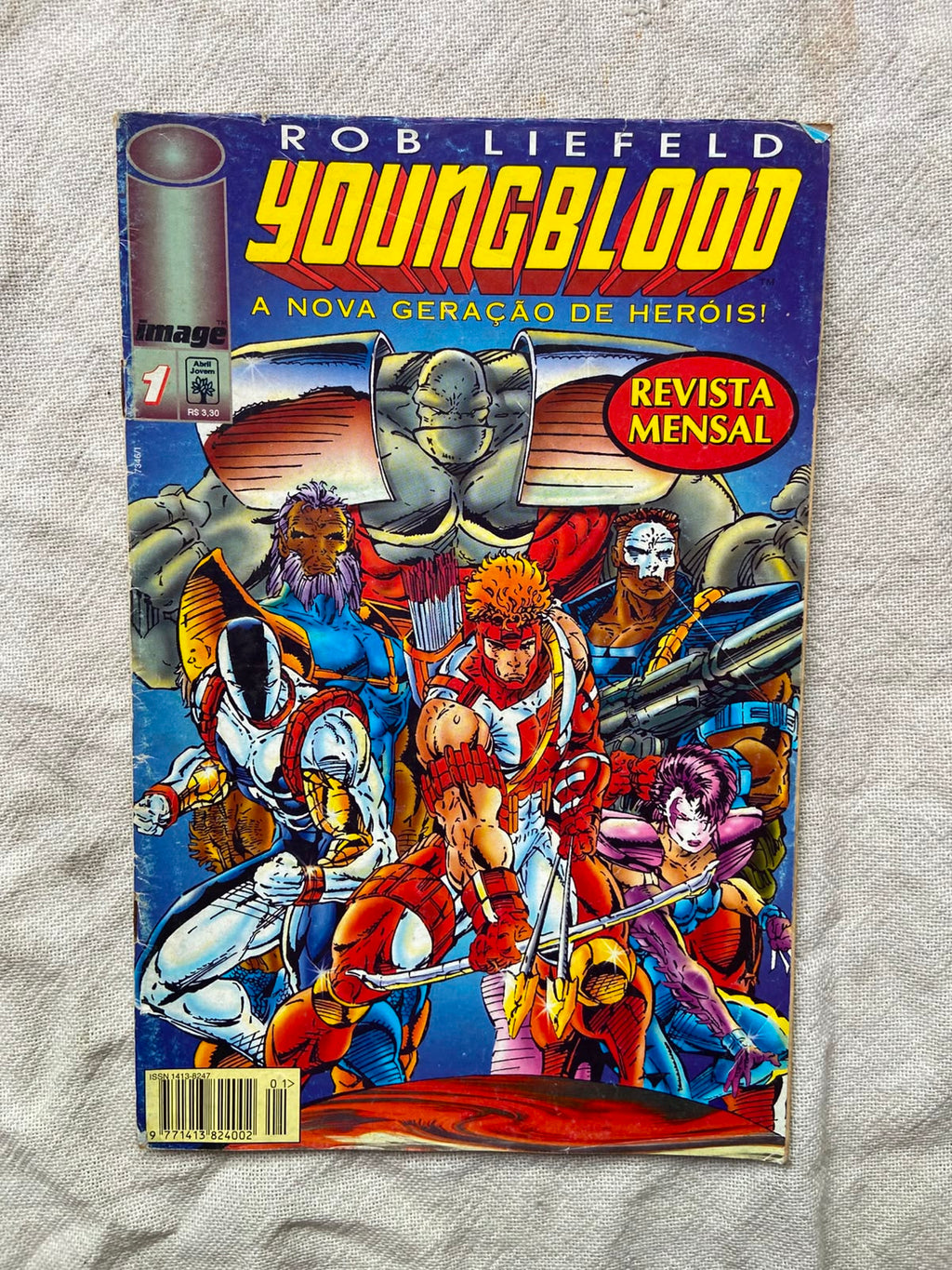 Gibi Youngblood 1 A Nova Geração De Heróis Rob Liefeld 1996 (Usado)
