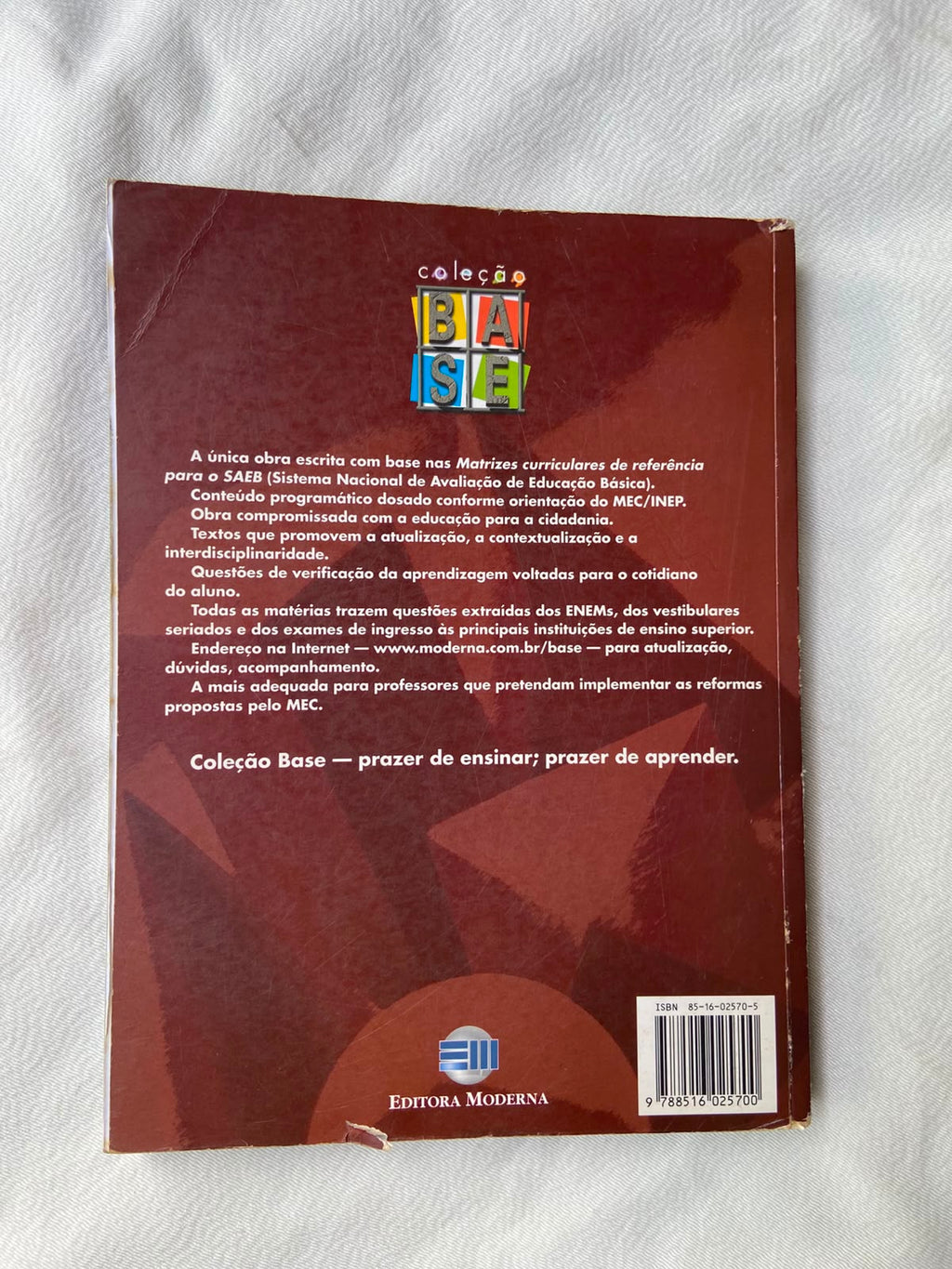 Livro Matemática Manoel Paiva Coleção Base Vol Único (Usado)