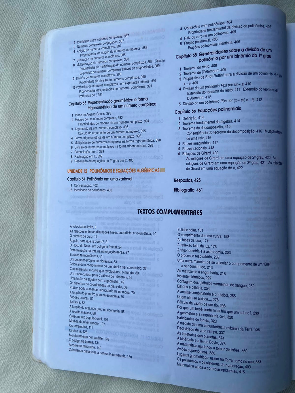 Livro Matemática Manoel Paiva Coleção Base Vol Único (Usado)
