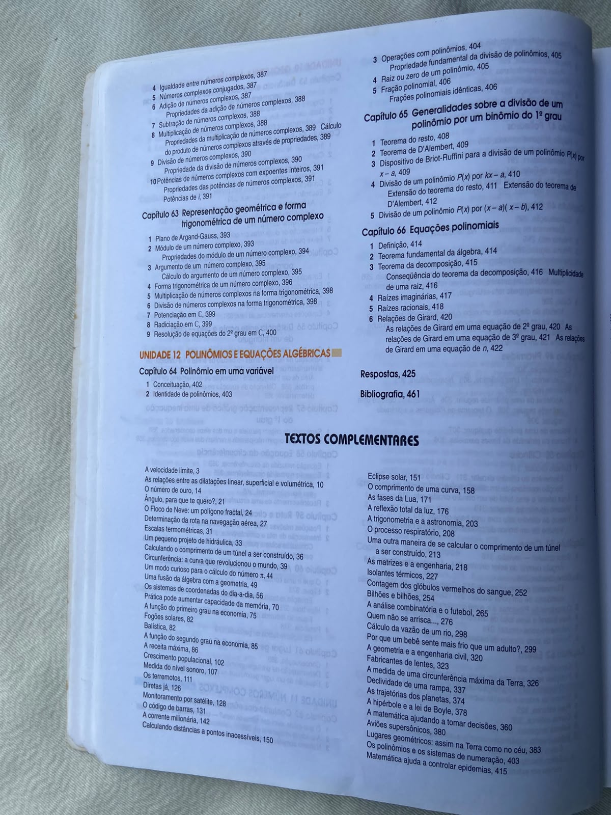 Livro Matemática Manoel Paiva Coleção Base Vol Único (Usado)