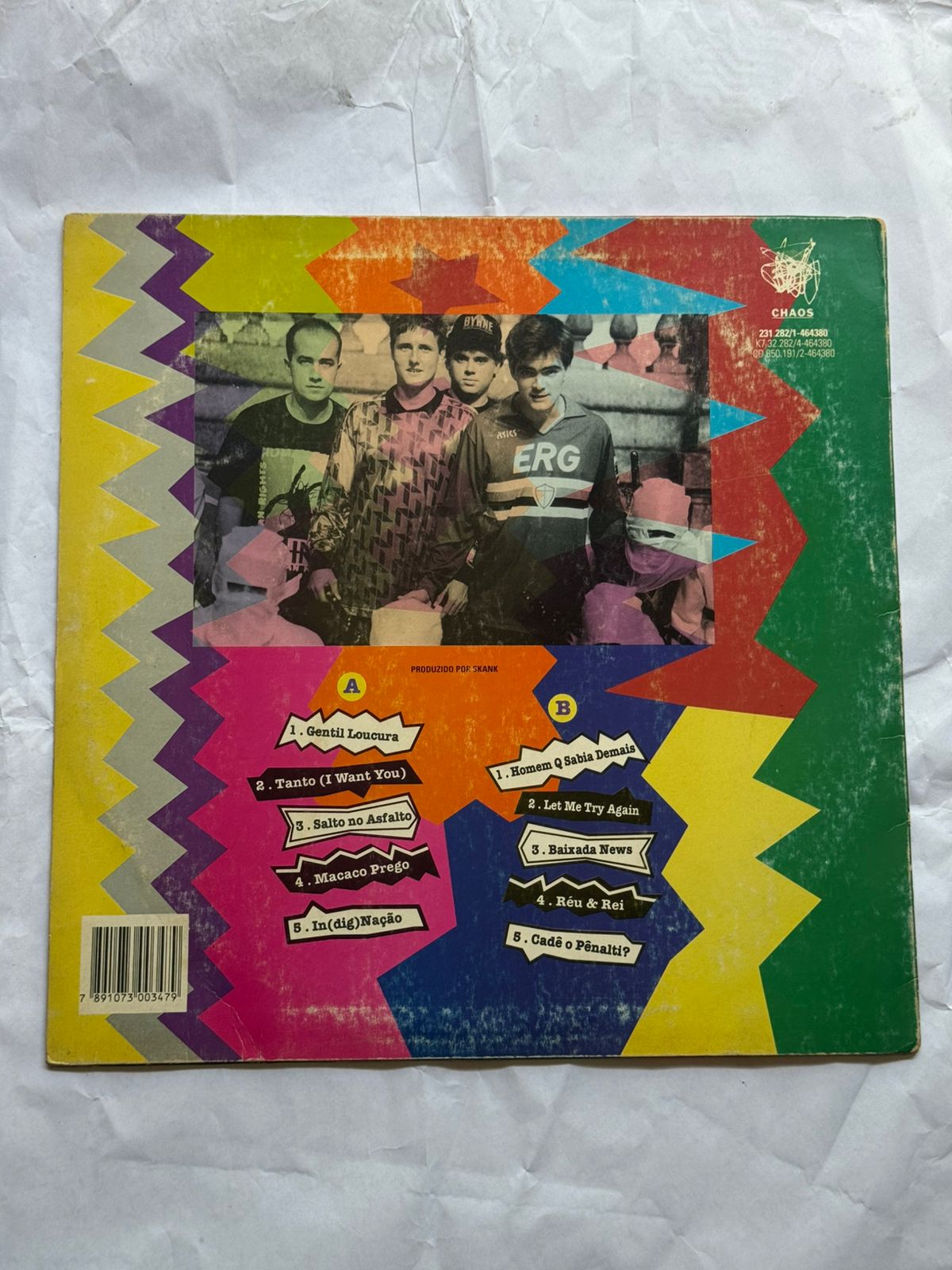 Lp Skank Chaos 1993 Com Encarte (Usado)