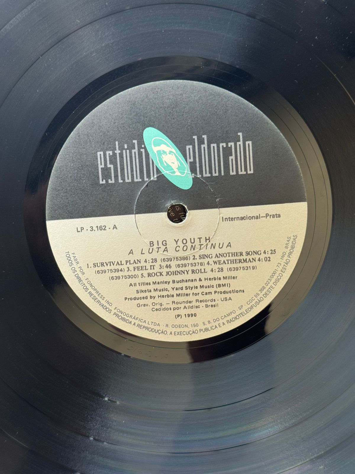 Lp Big Youth A Luta Continua 1990 (Usado)