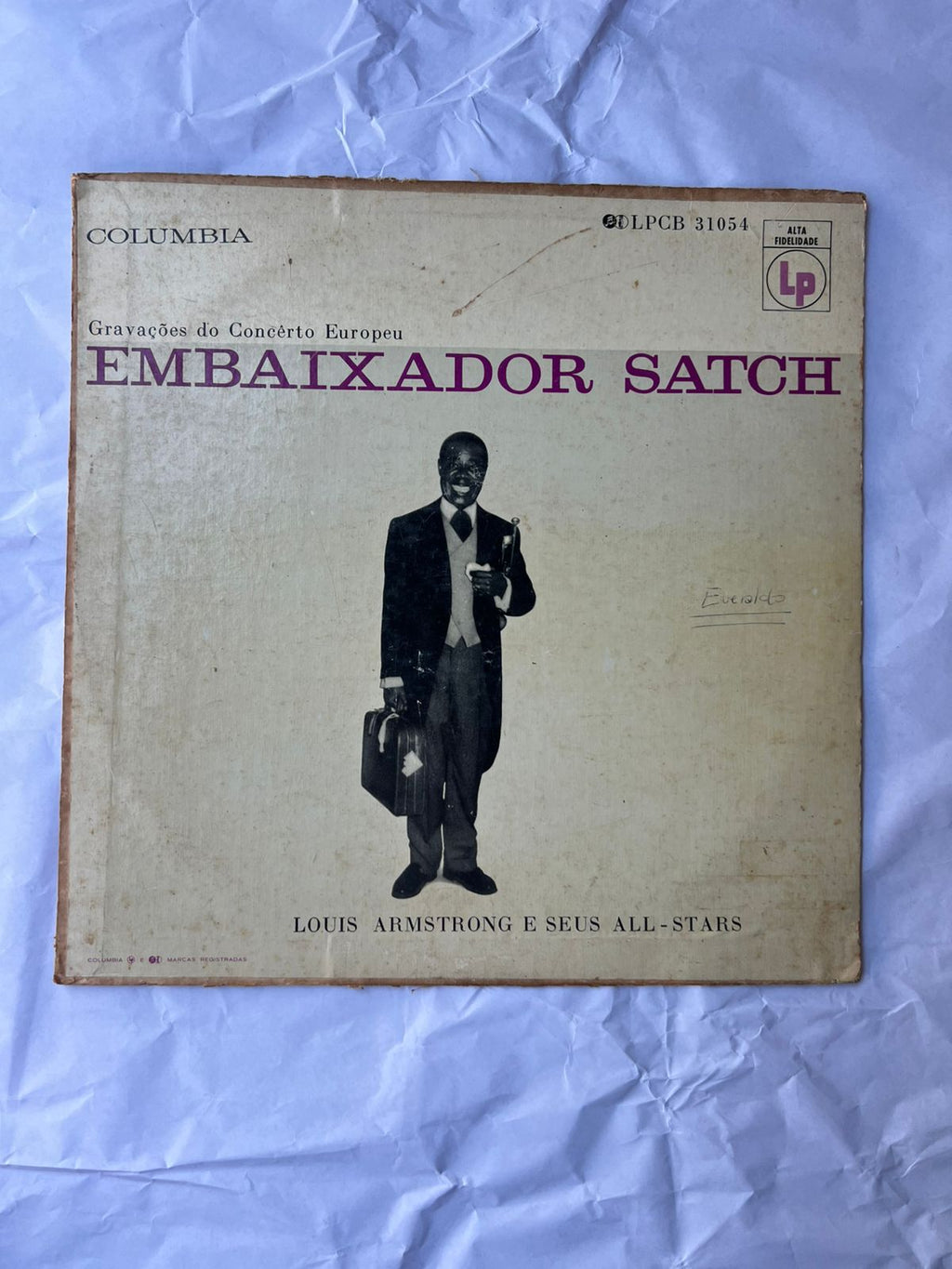 Lp Louis Armstrong E Seus All Stars Embaixador Satch 1956 (Usado)