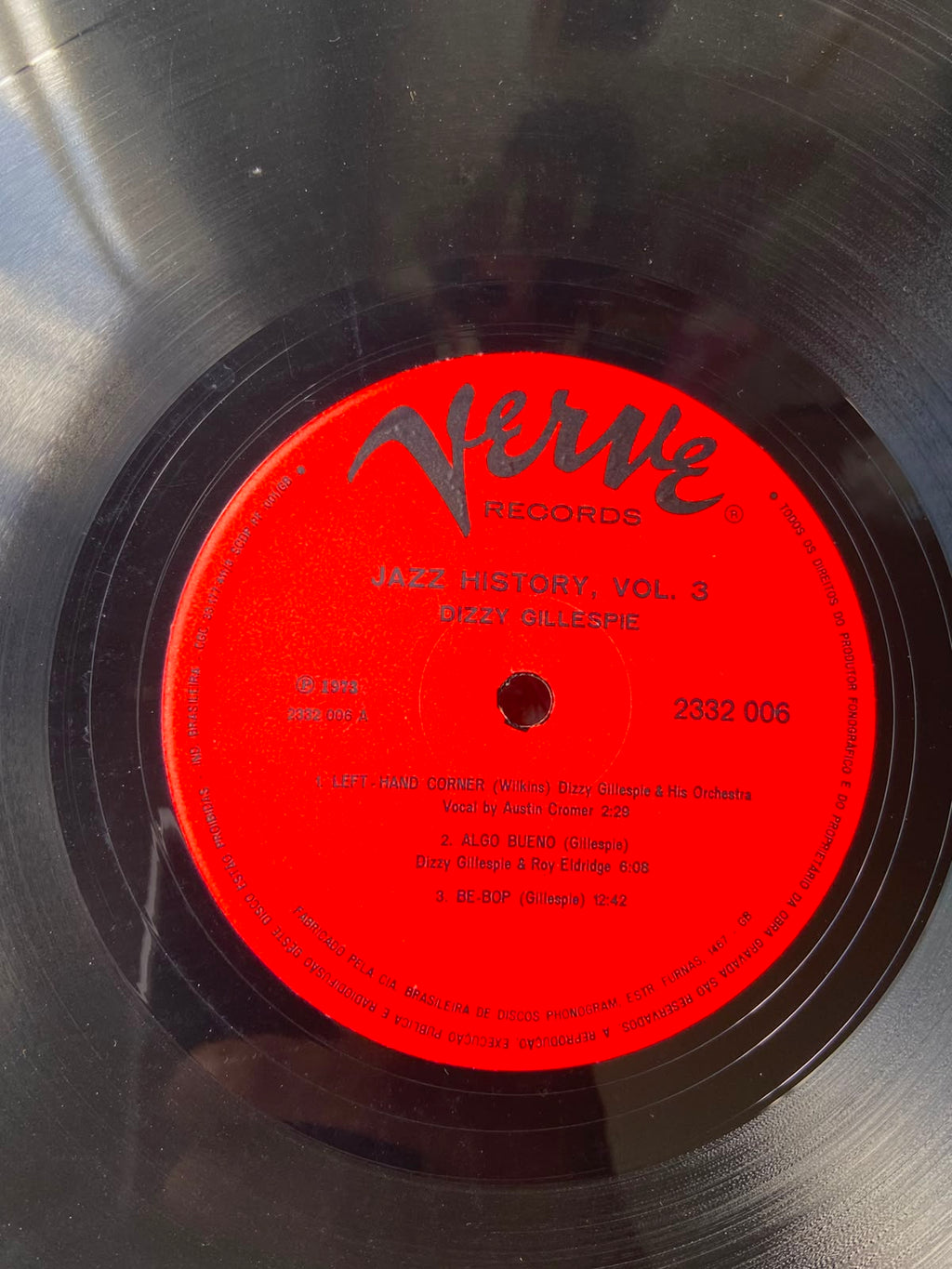 Lp Dizzy Gillespie Jazz History Vol 3 Duplo 1973 (Usado)