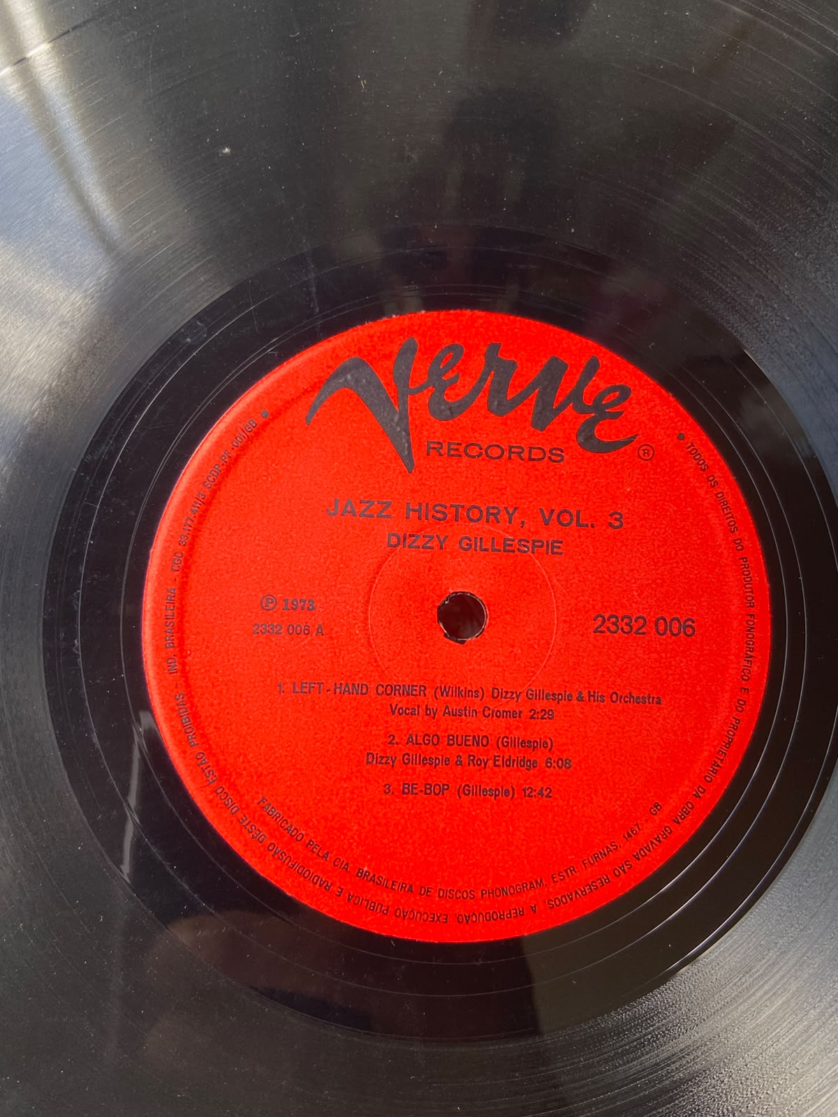 Lp Dizzy Gillespie Jazz History Vol 3 Duplo 1973 (Usado)