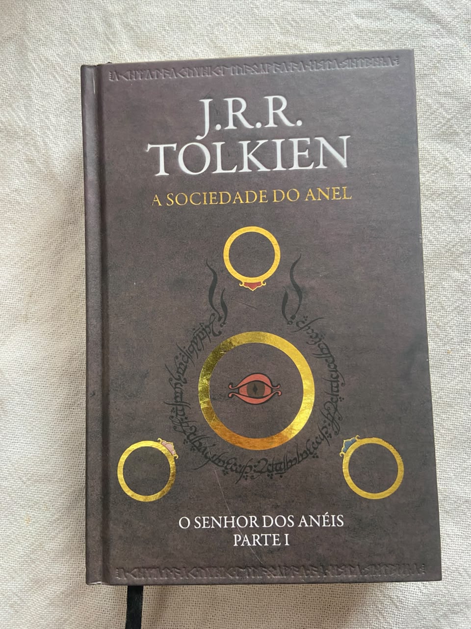 O Senhor dos Anéis a Sociedade do Anel Parte 1 Capa Dura