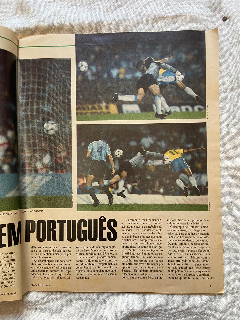Revista Placar 21 De Julho 1989 Número 996 (Usado)