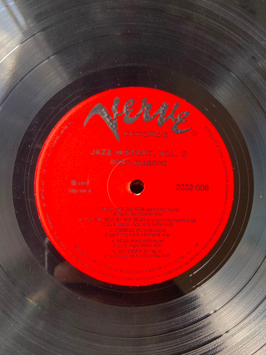 Lp Dizzy Gillespie Jazz History Vol 3 Duplo 1973 (Usado)