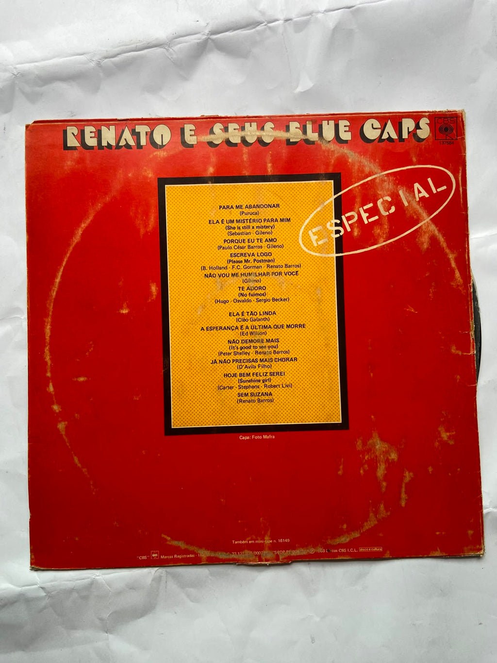 Lp Renato E Seus Blue Caps Especial 1968 (Usado)