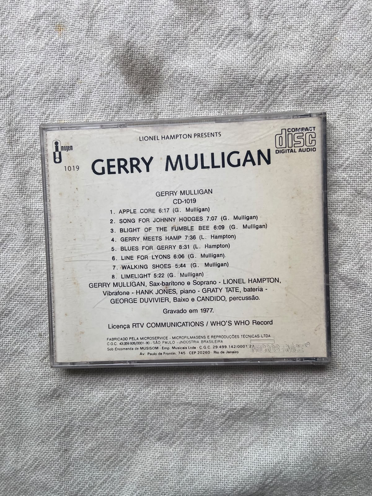 Cd Benny Goodman Quartet Body And Soul 1995 (Usado)