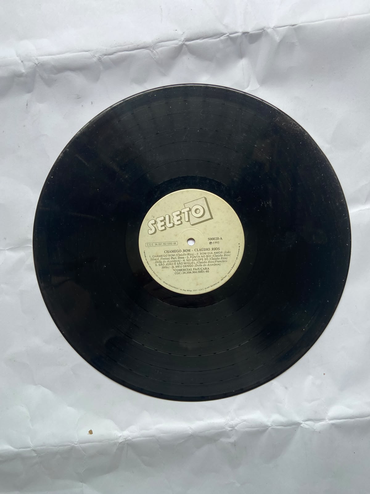 Lp Cláudio Rios Chamego Bom 1993 (Usado)