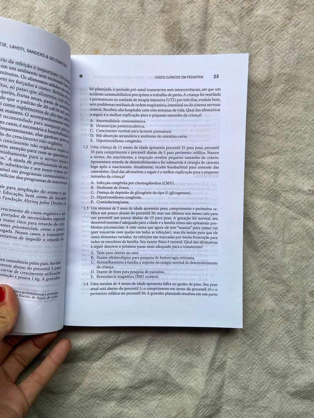 Livro Casos Clínicos Em Pediatria 4 Edição (Usado)