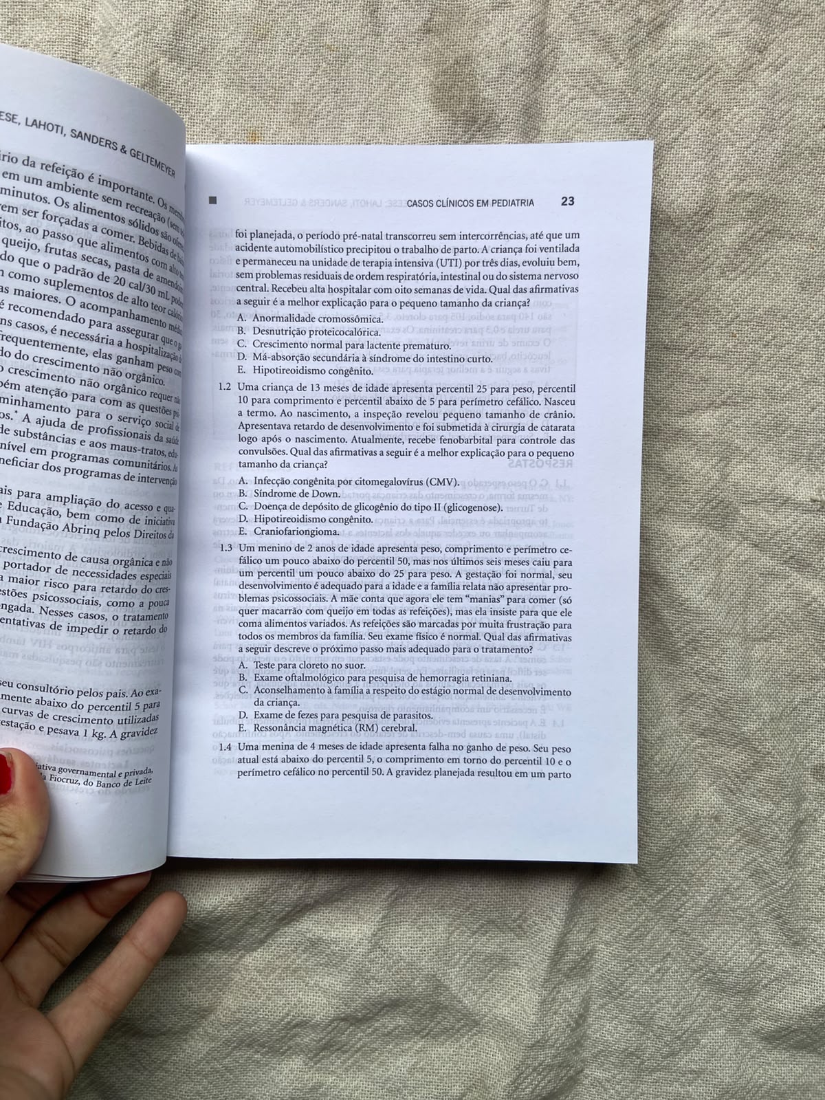 Livro Casos Clínicos Em Pediatria 4 Edição (Usado)