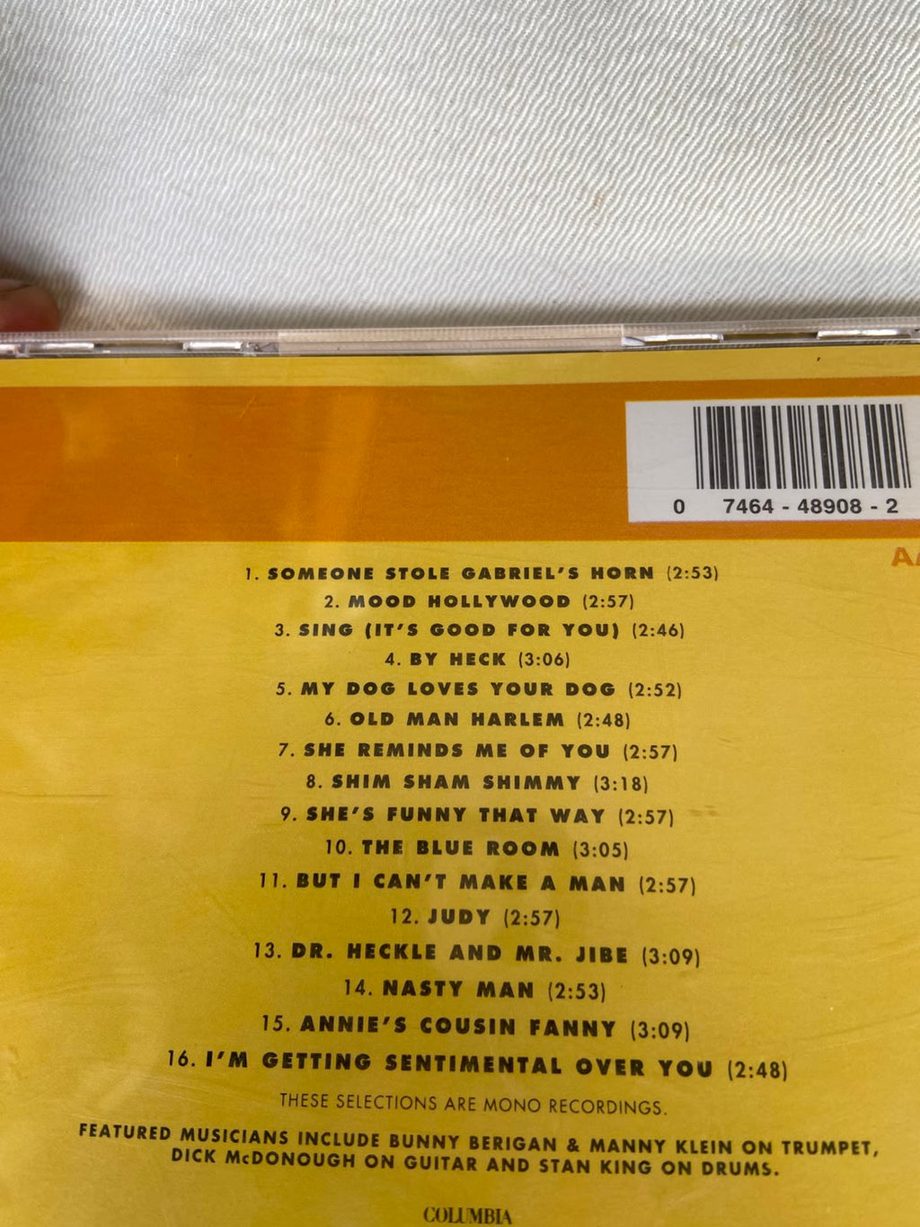 Cd Dorsey Brothers Best Of Big Bands 1992 (Usado)