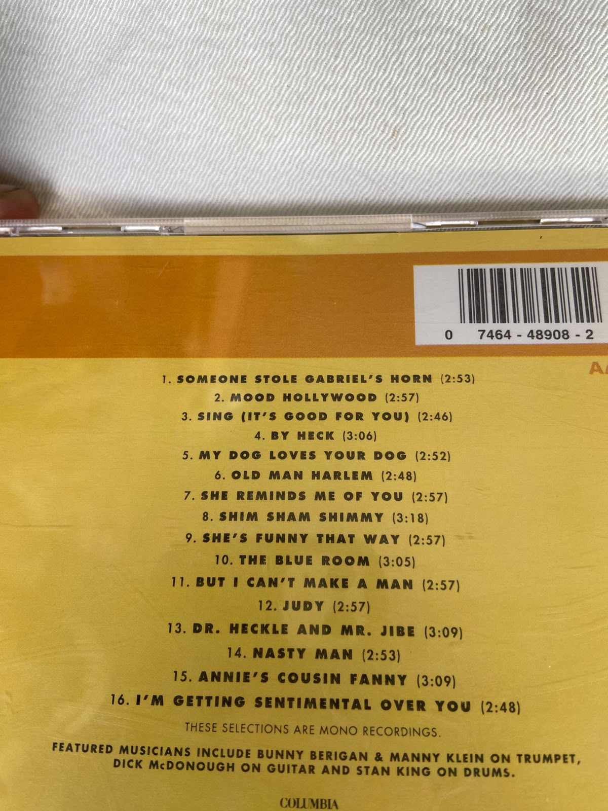 Cd Dorsey Brothers Best Of Big Bands 1992 (Usado)