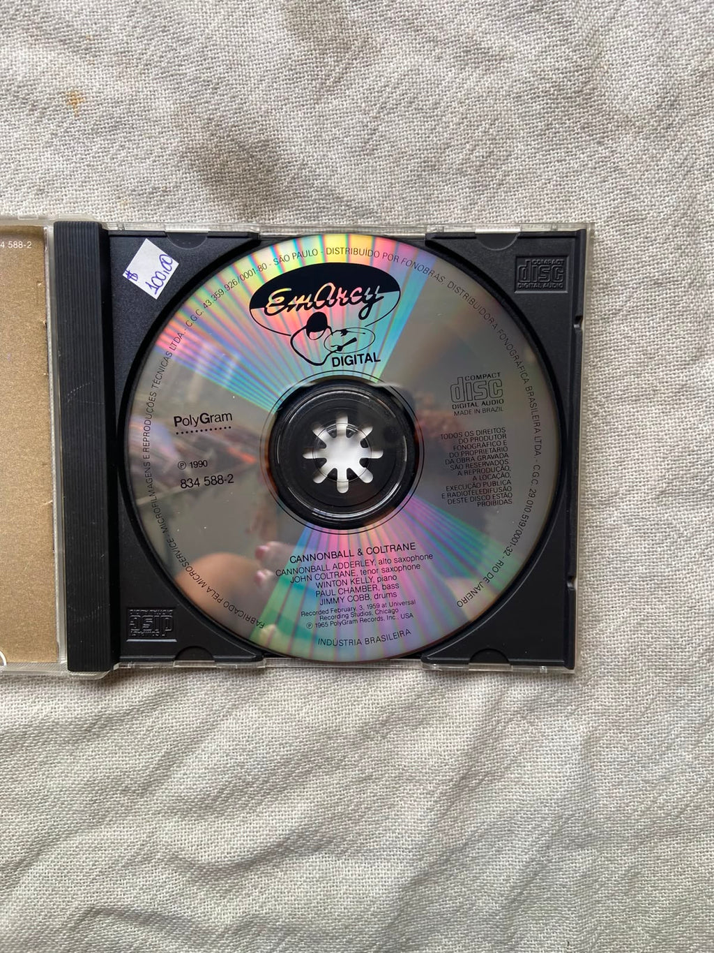 Cd Cannonball E Coltrane 1965 (Usado)