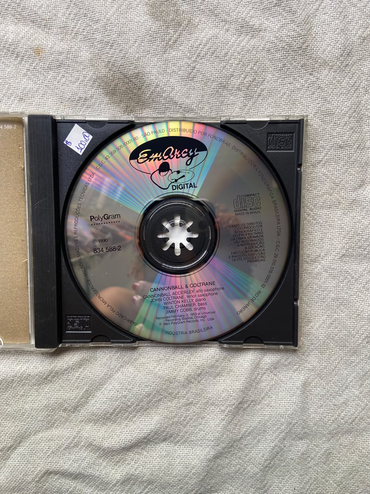 Cd Cannonball E Coltrane 1965 (Usado)