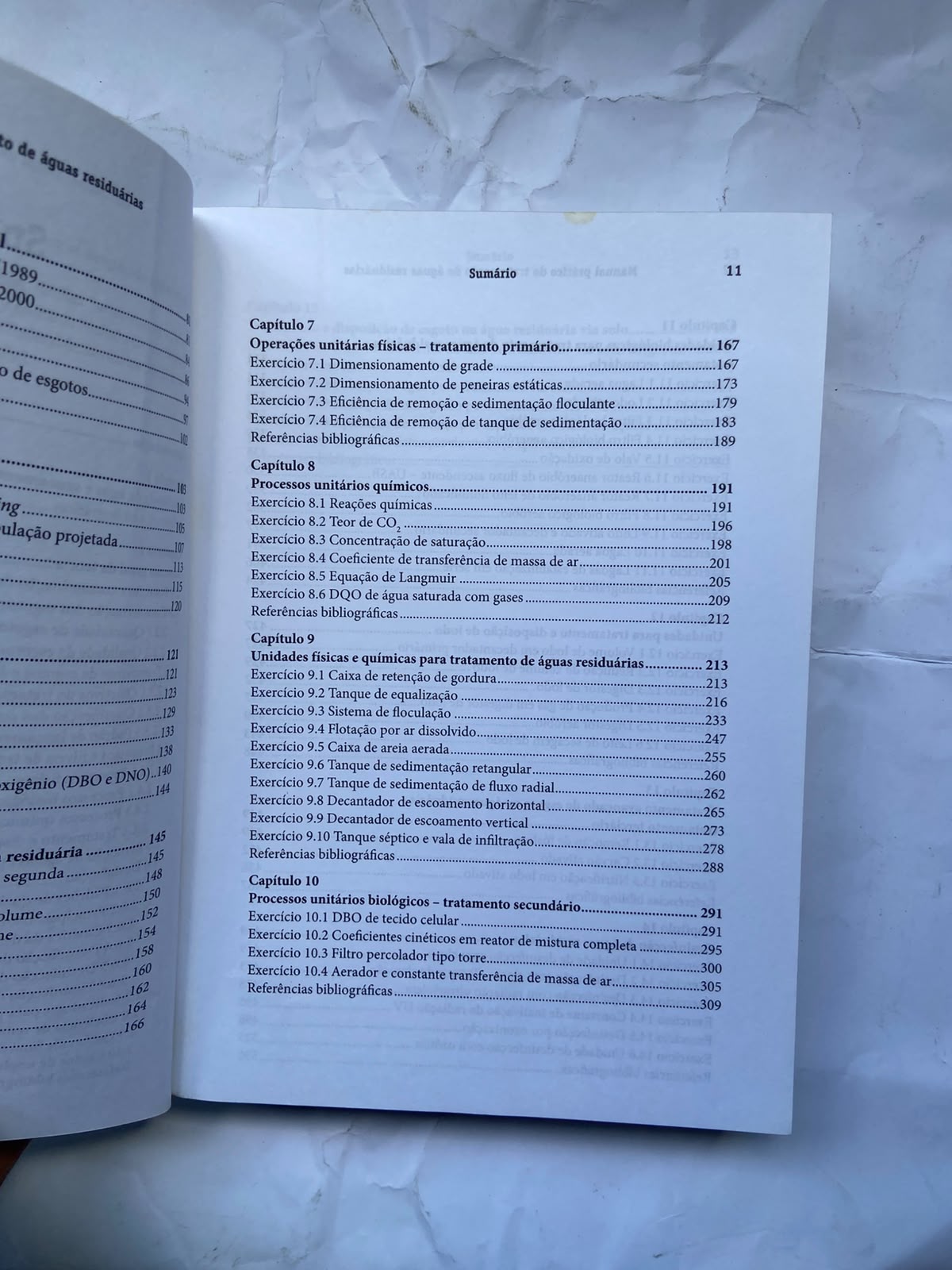 Livro Manual Prático De Tratamento De Água Residuarias 2008 (Usado)