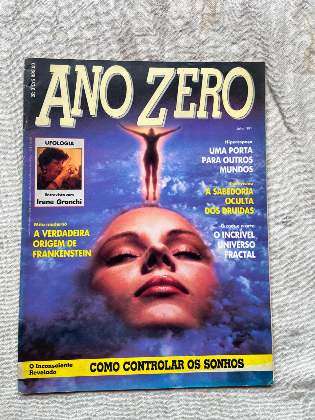 Revista Ano Zero Julho 1991 Número 3 Ufologia (Usado)