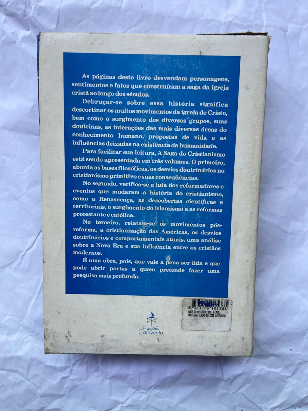 Livro A Saga Do Cristianismo Laercio Monteiro Box 3 Vol 2002 (Usado)