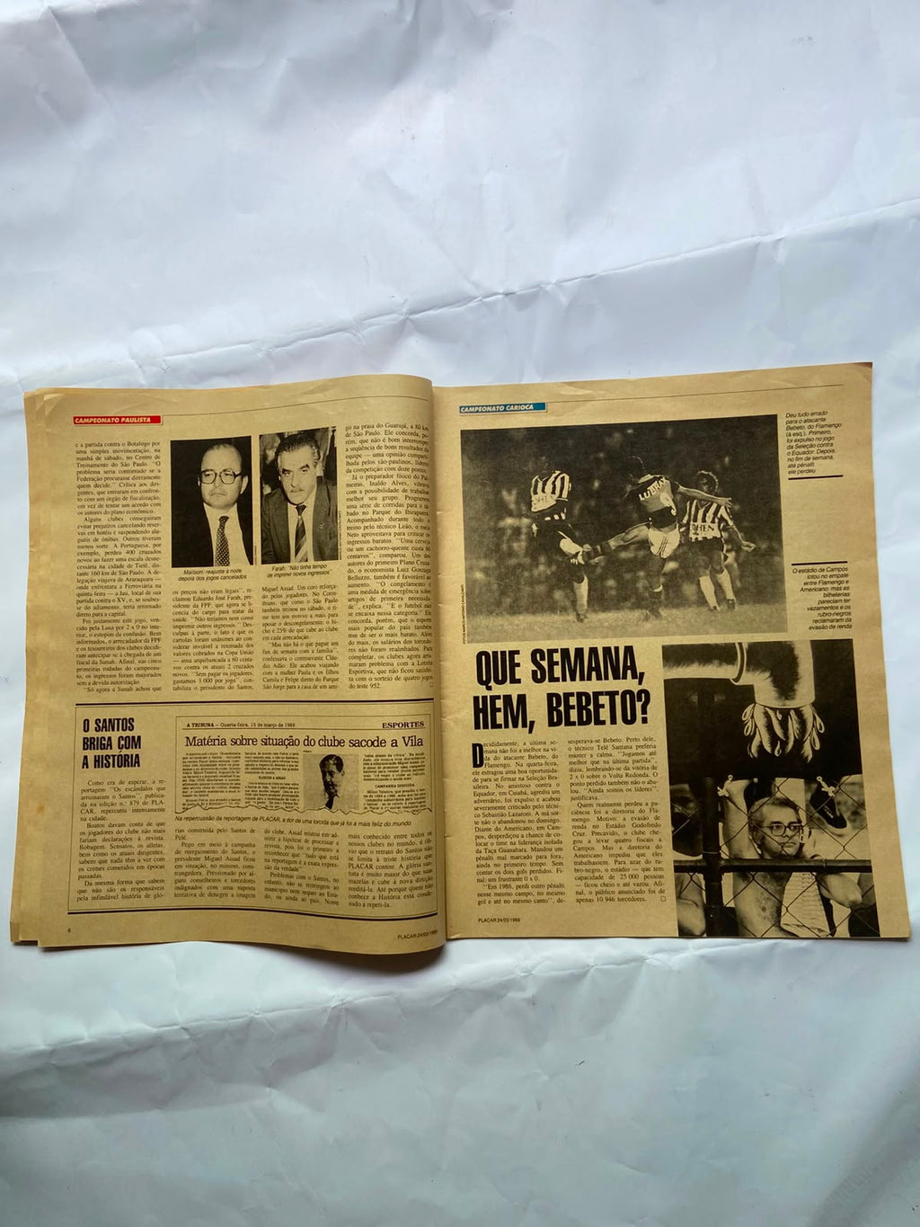 Revista Placar Mais 24 Março De 1989 Número 980 (Usado)