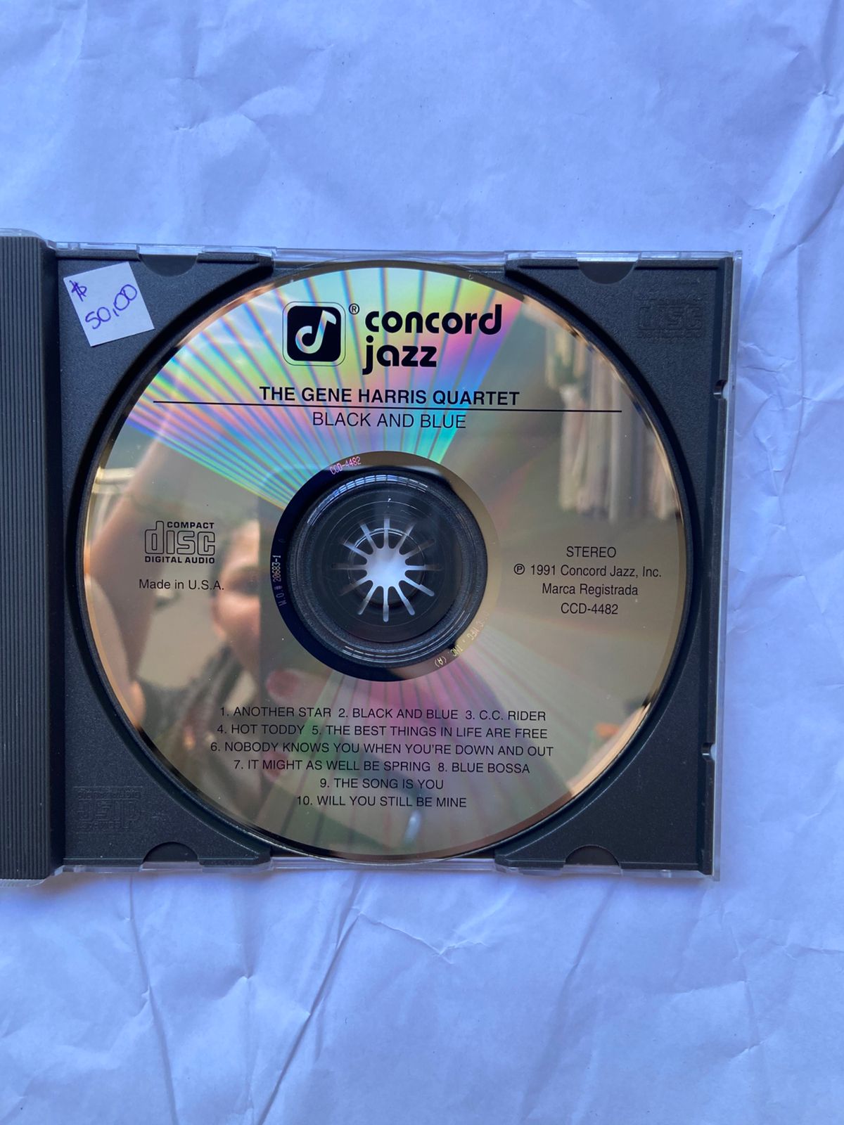 Cd The Gene Harris Quartet Black And Blue 1991 (Usado)