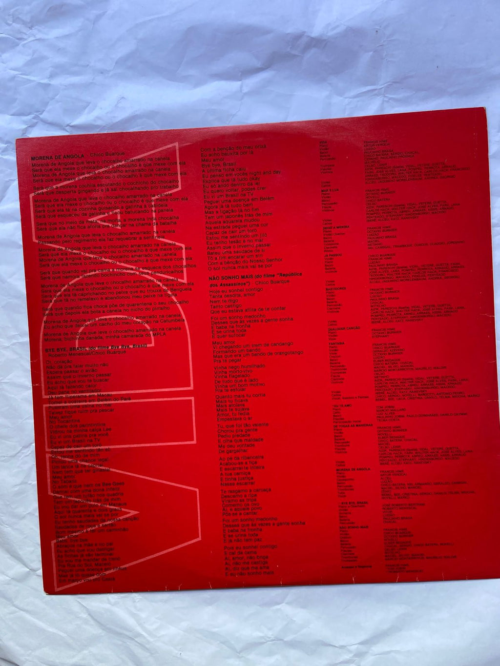 Lp Chico Buarque Vida 1980 (Usado)