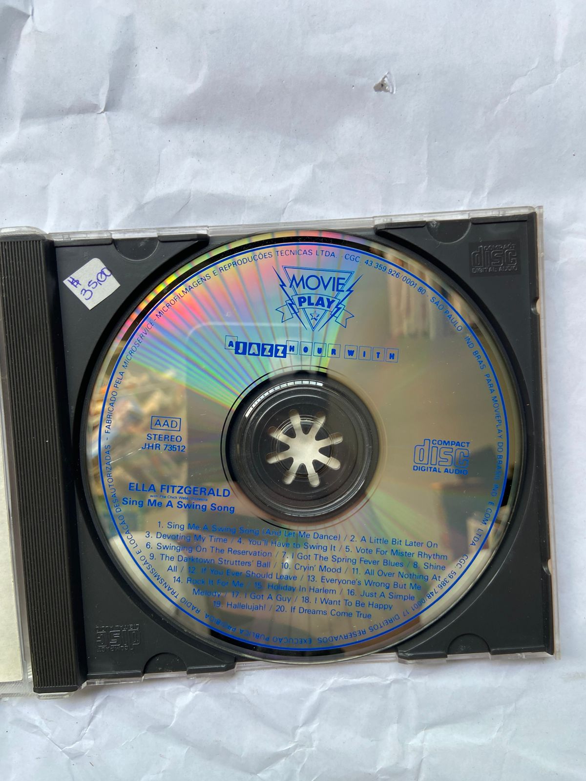 Cd Ella Fitzgerald With The Chick Webb Orchestra (Usado)