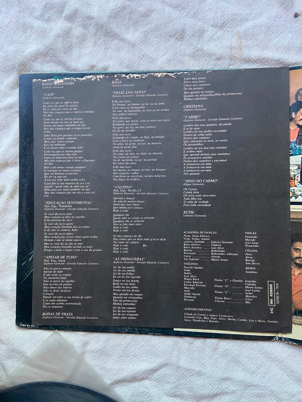 Lp Carmo Egberto Gismonti 1977 (Usado)