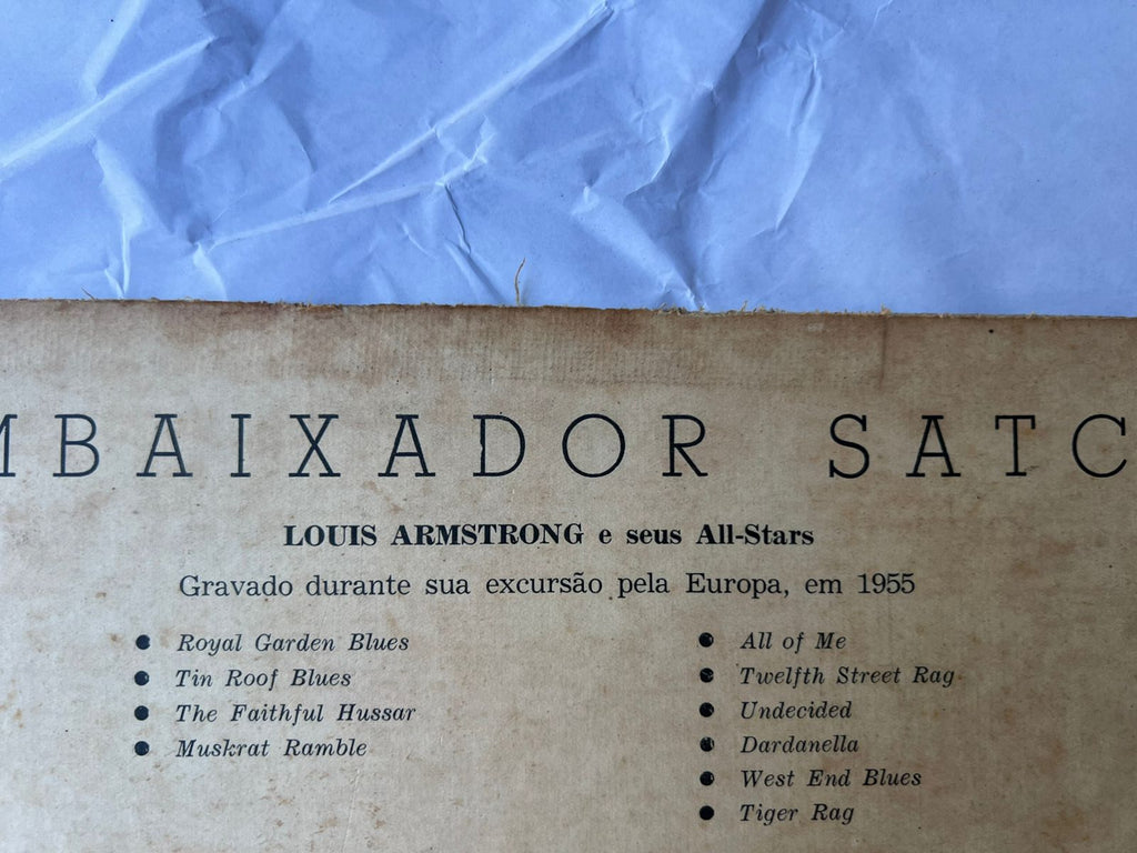 Lp Louis Armstrong E Seus All Stars Embaixador Satch 1956 (Usado)