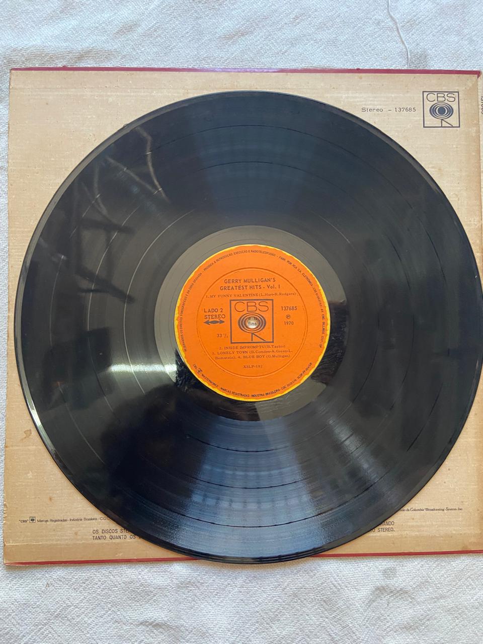 Lp Gerry Mulliganss Greatest Hits Volume 1 De 1970