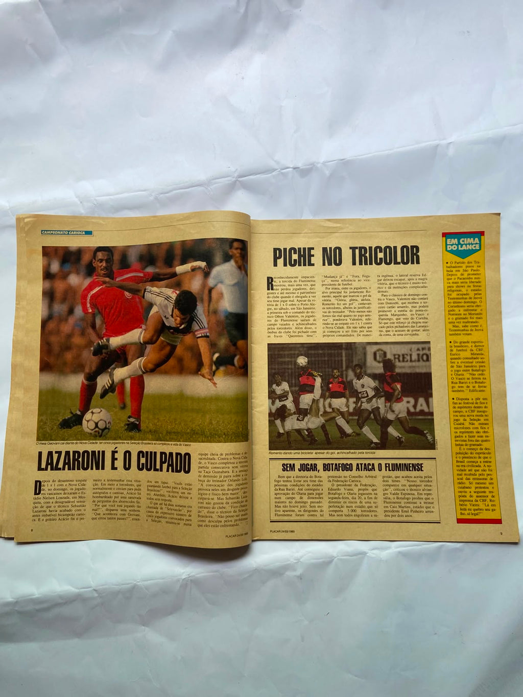 Revista Placar Mais 24 Março De 1989 Número 980 (Usado)