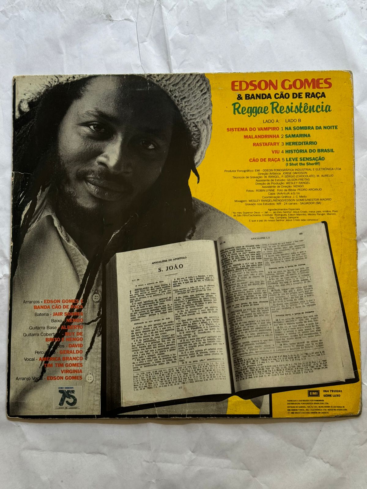 Lp Edson Gomes Reggae Resistência (Usado)