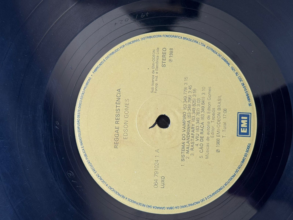 Lp Edson Gomes Reggae Resistência (Usado)