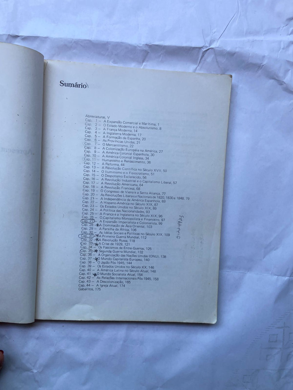 Livro Aquino À História No Vestibular 1 Edição 1983 (Usado)