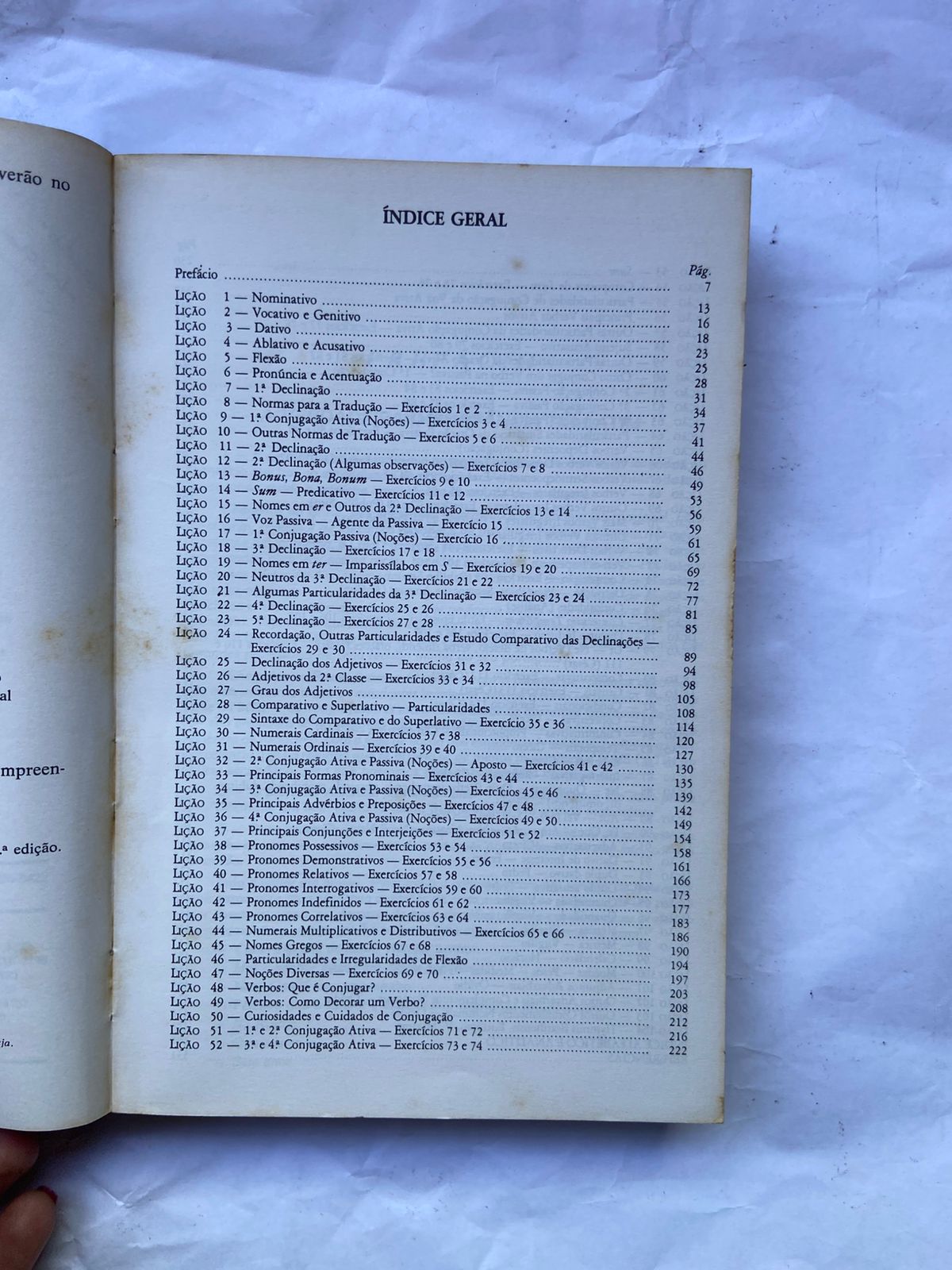 Livro Gramática Latina 24 Edição 1992 (Usado)