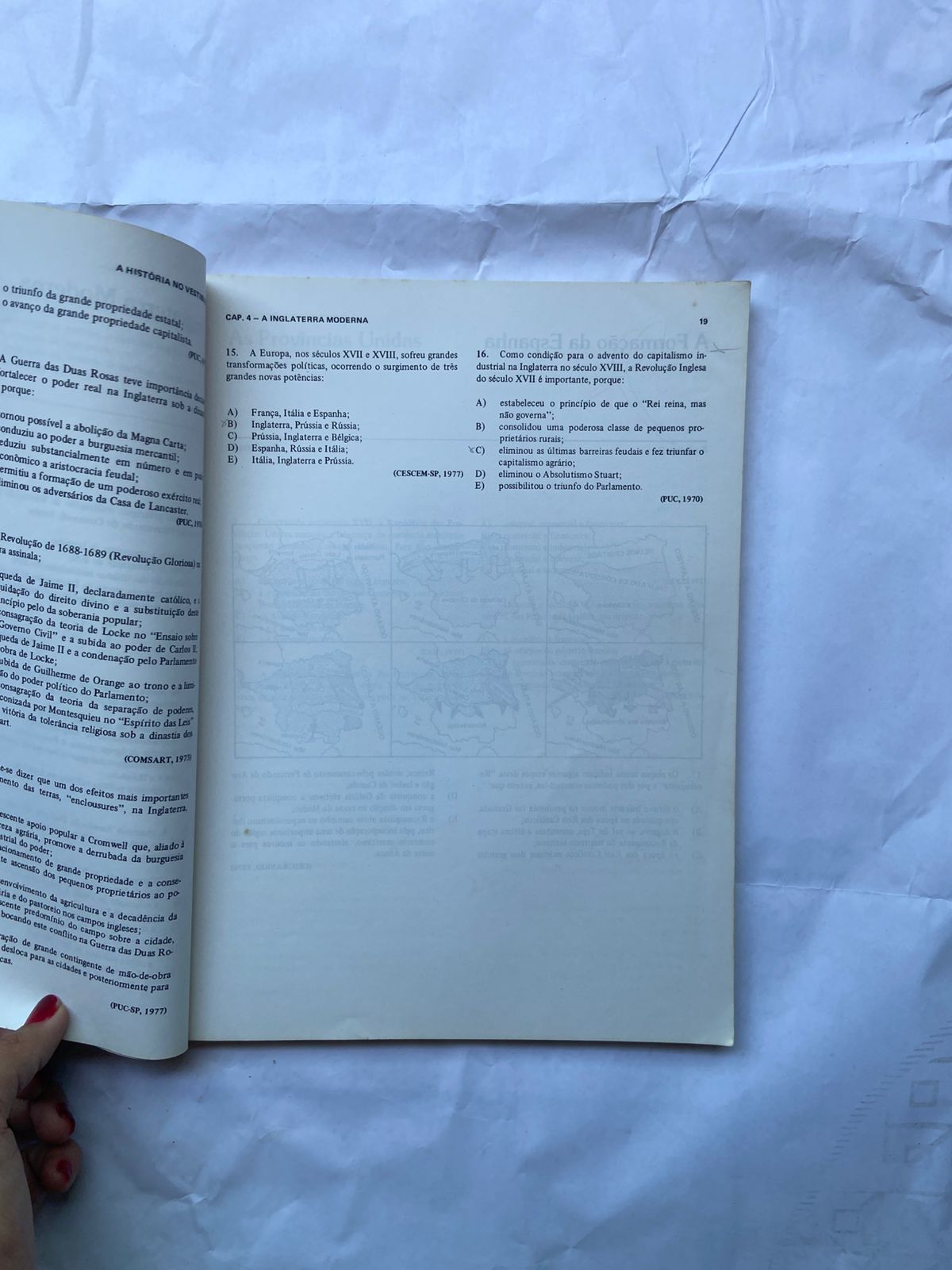 Livro Aquino À História No Vestibular 1 Edição 1983 (Usado)