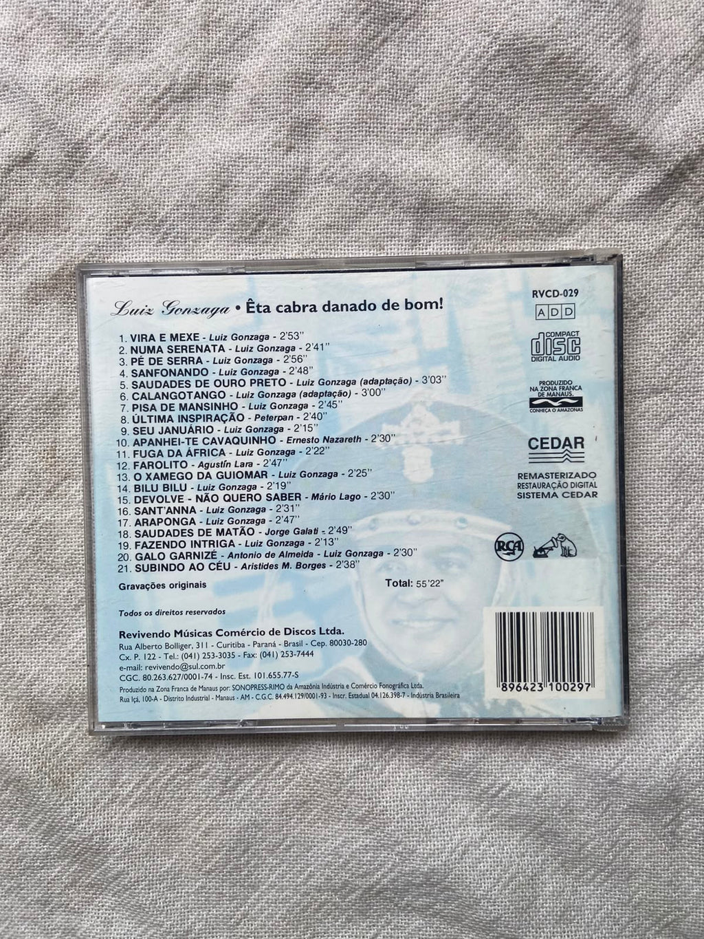 Cd Revivendo Luiz Gonzaga Êta Cabra Danado De Bom (Usado)