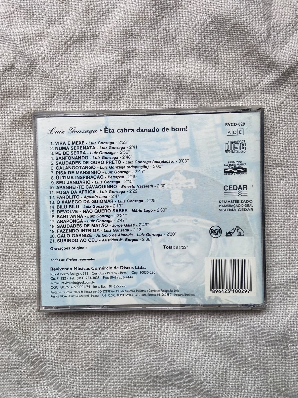 Cd Revivendo Luiz Gonzaga Êta Cabra Danado De Bom (Usado)