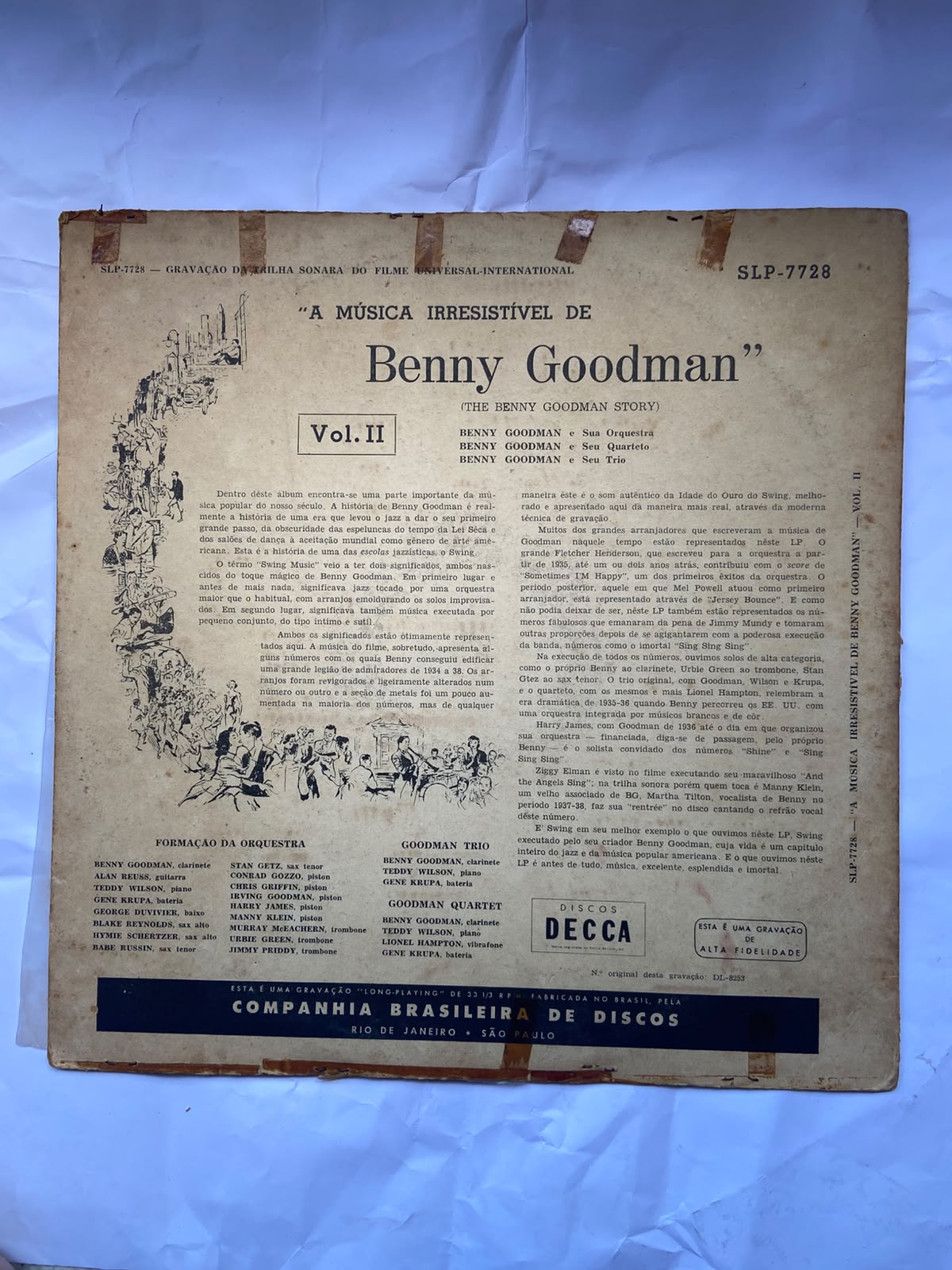 Lp The Benny Goodman Story Com Steve Allen E Donna Vol 2 (Usado)