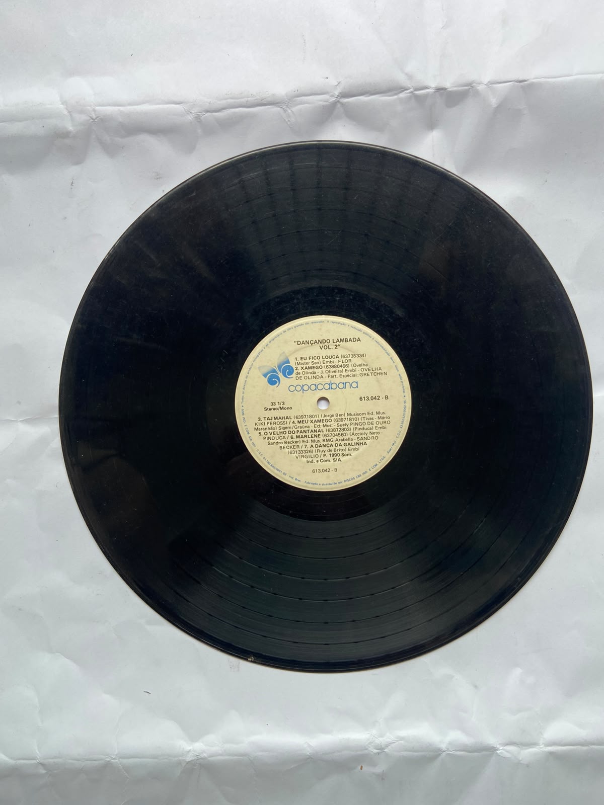 Lp Dançando Lambada Vol 2 1990 (Usado)