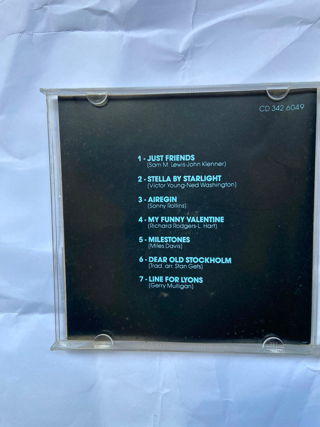Cd Stan Getz E Chet Baker Line For Lyons 1990 (Usado)