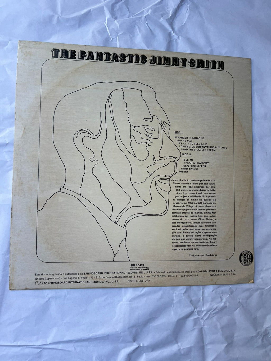 Lp Jimmy Smith The Fantastic Jimmy Smith 1976 (Usado)