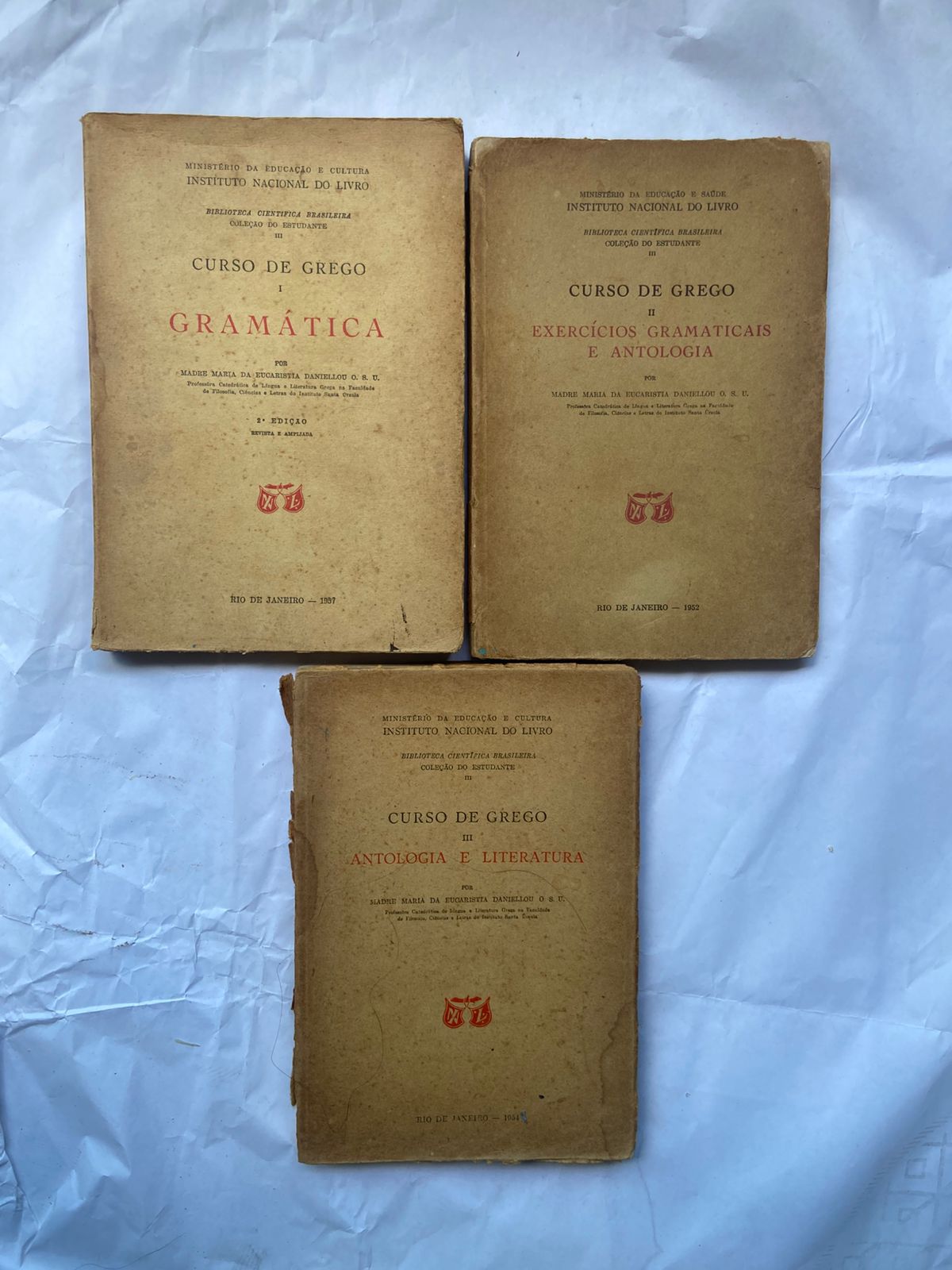 Livro Curso De Grego E Gramática 2 Edição Box 3 Vol 1957 (Usado)