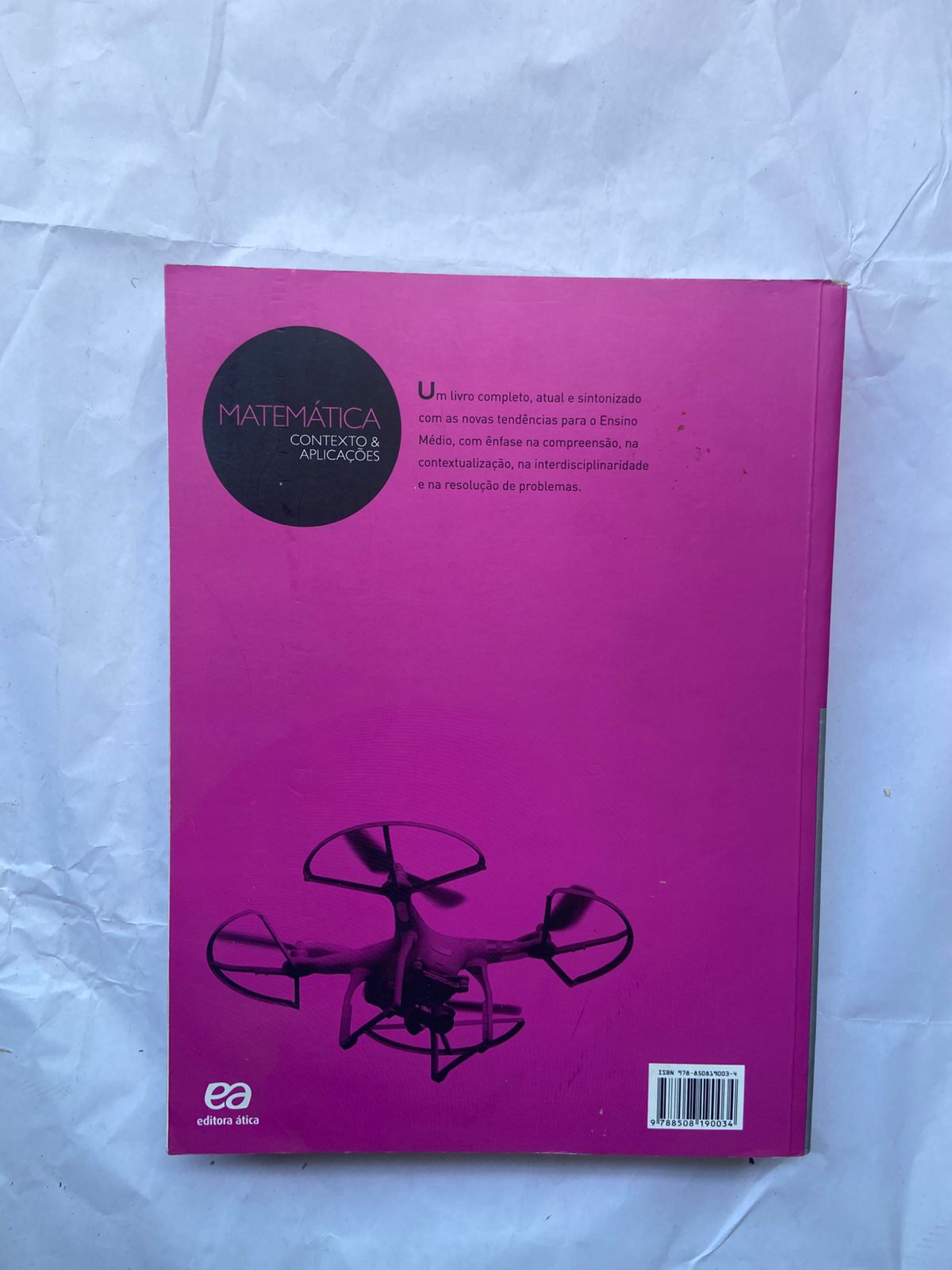 Livro Matemática Contexto E. Aplicações 4 Edição Vol Único (Usado)