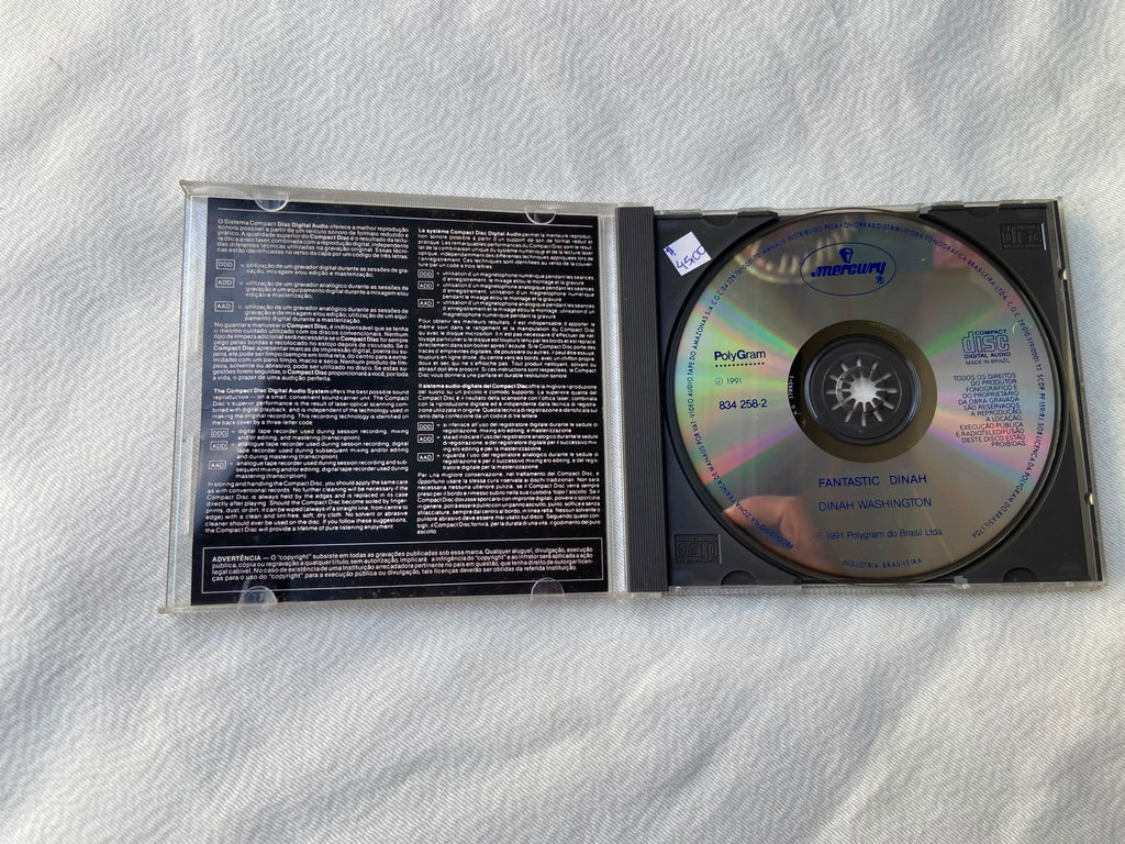 Cd Dinah Washington Fantastic Dinah 1991 Polygram (Usado)