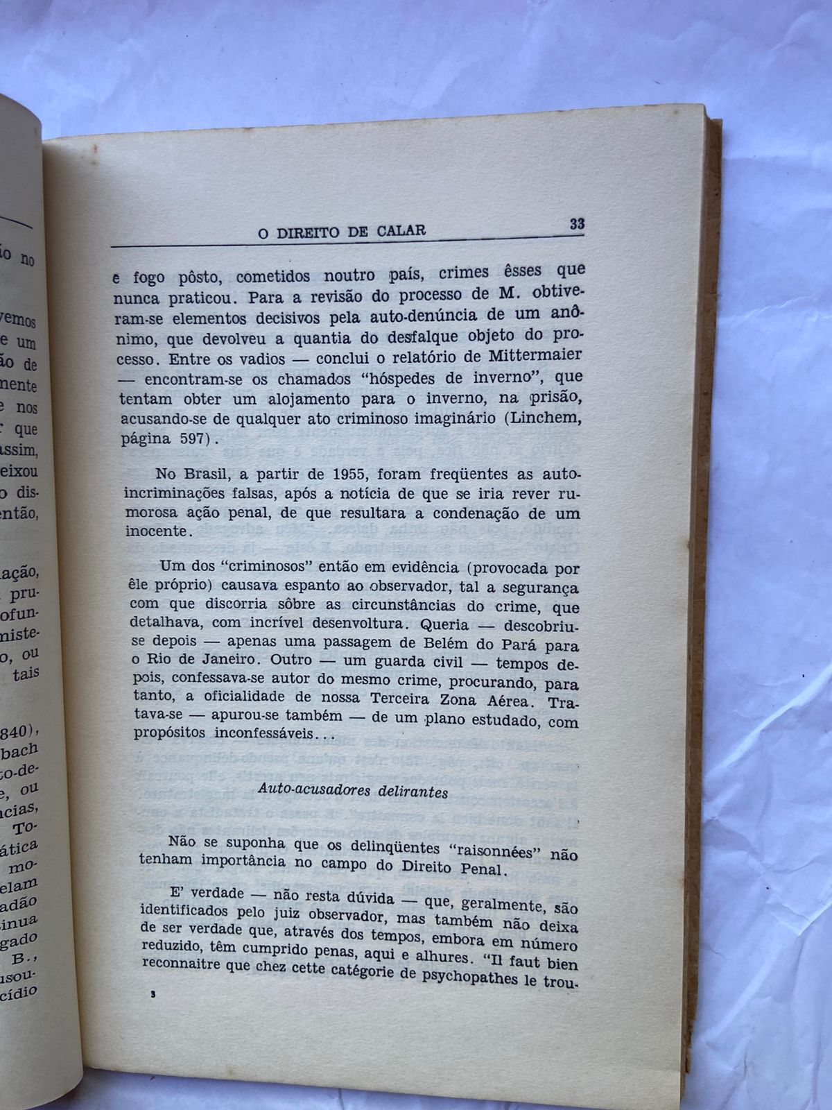 Livro O Direito De Calar 1960 (Usado)